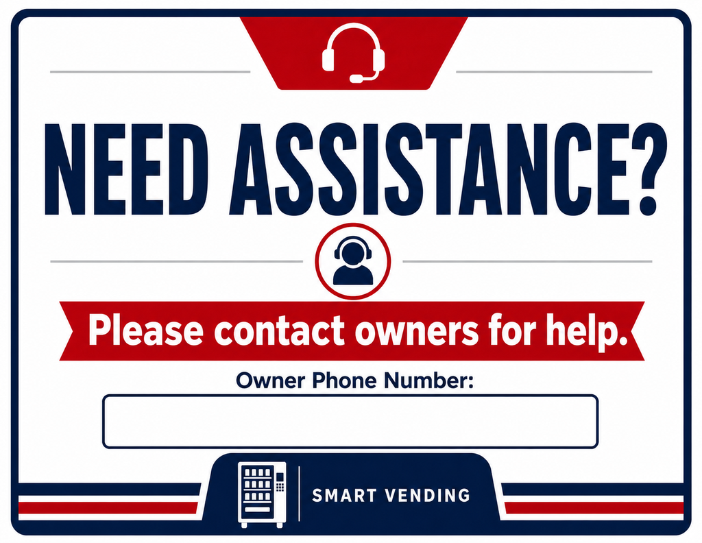 Smart Vending Sign Bundle – 10 Printable Digital Downloads
