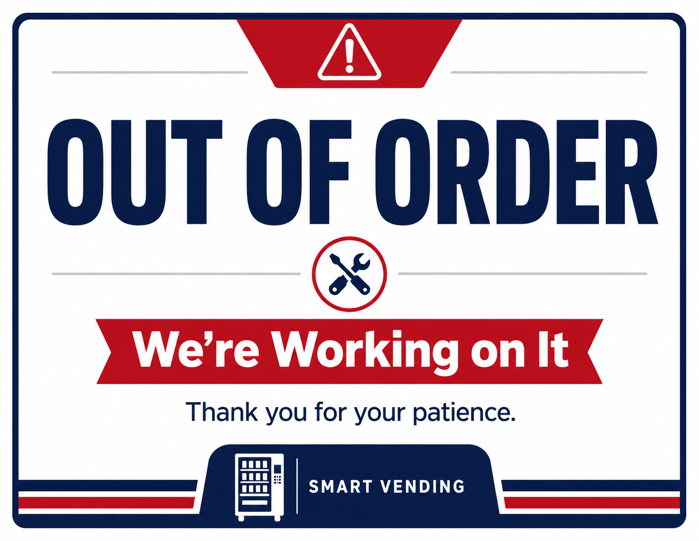 Smart Vending Sign Bundle – 10 Printable Digital Downloads